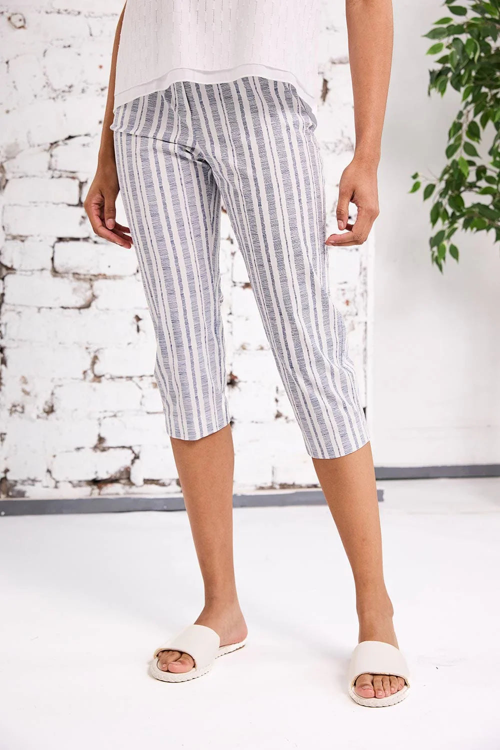 Stripe Pedal Pusher
