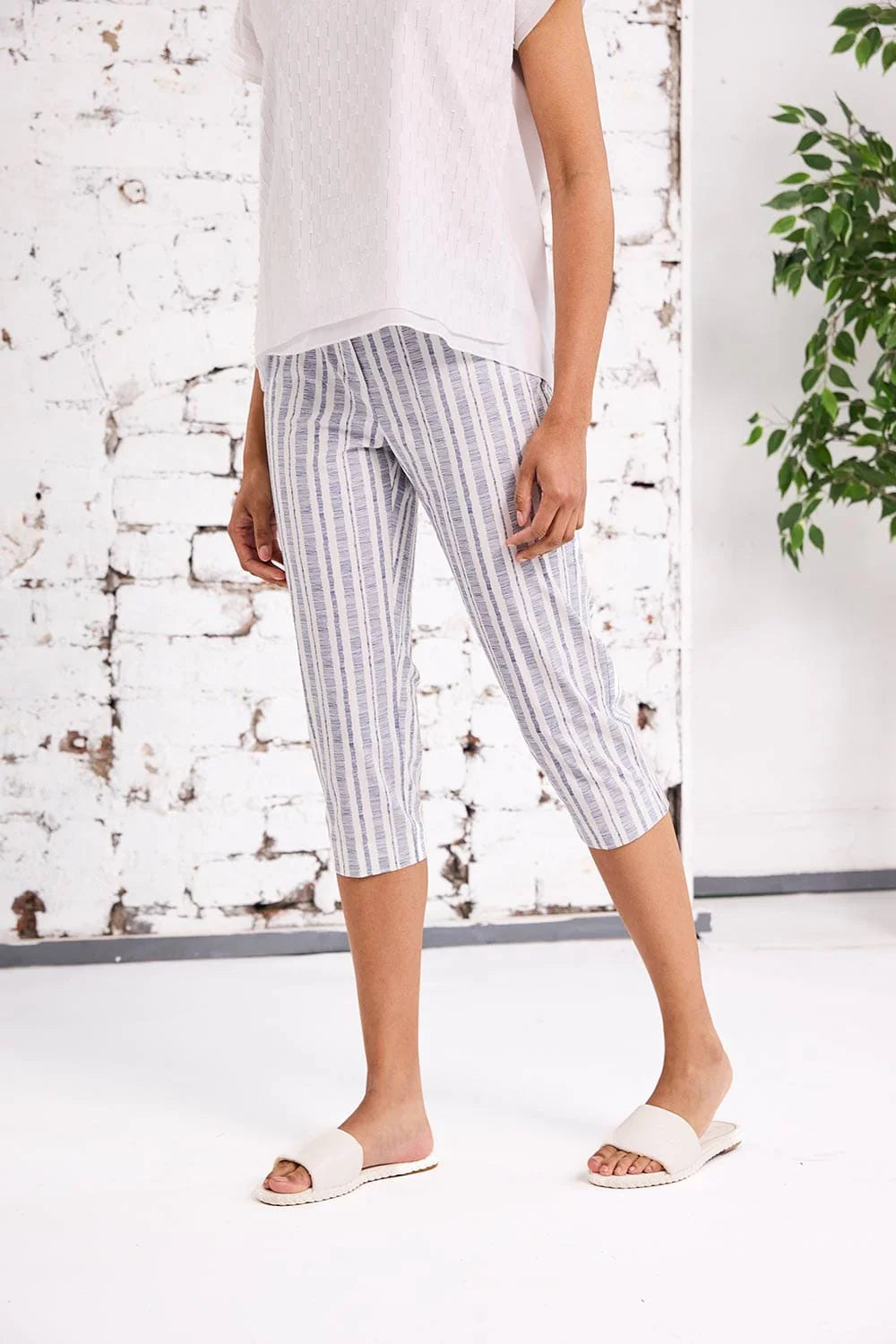 Stripe Pedal Pusher