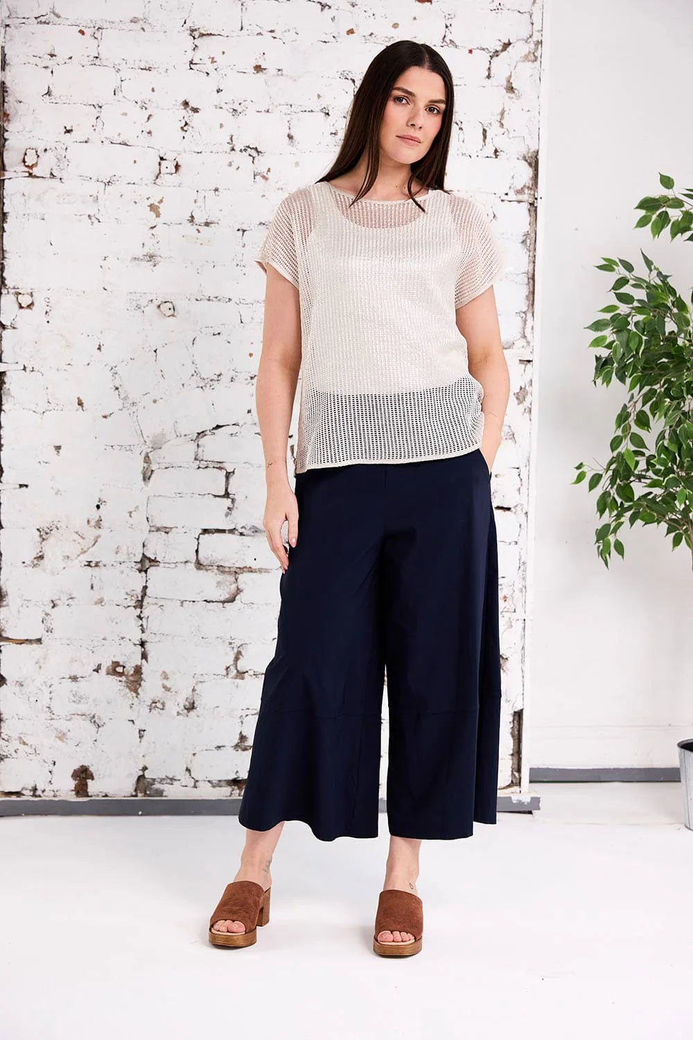 Metallic Tabard Top