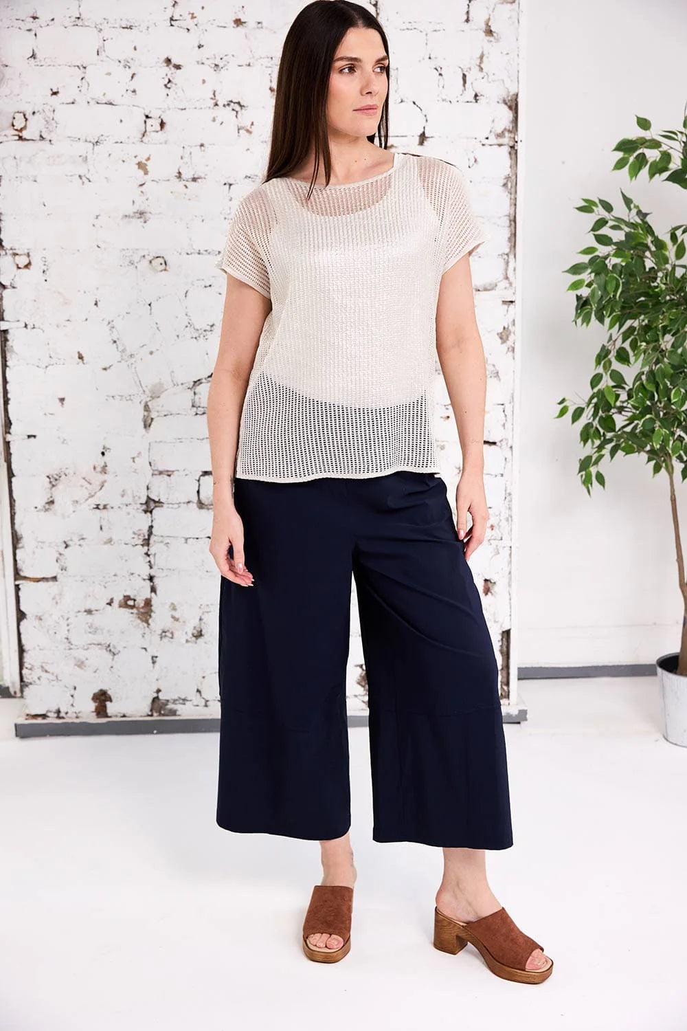 Metallic Tabard Top