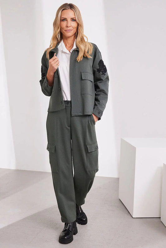 Sage Cuff Cargo Trouser