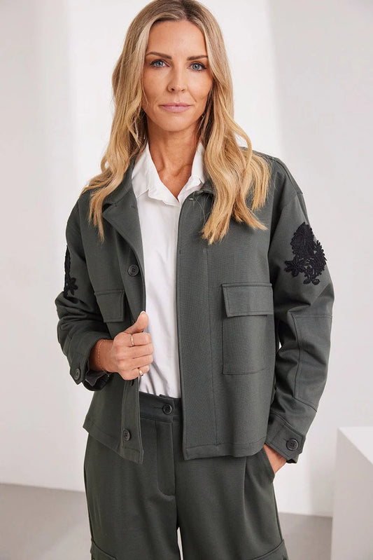 Sage Double Pocket Jacket