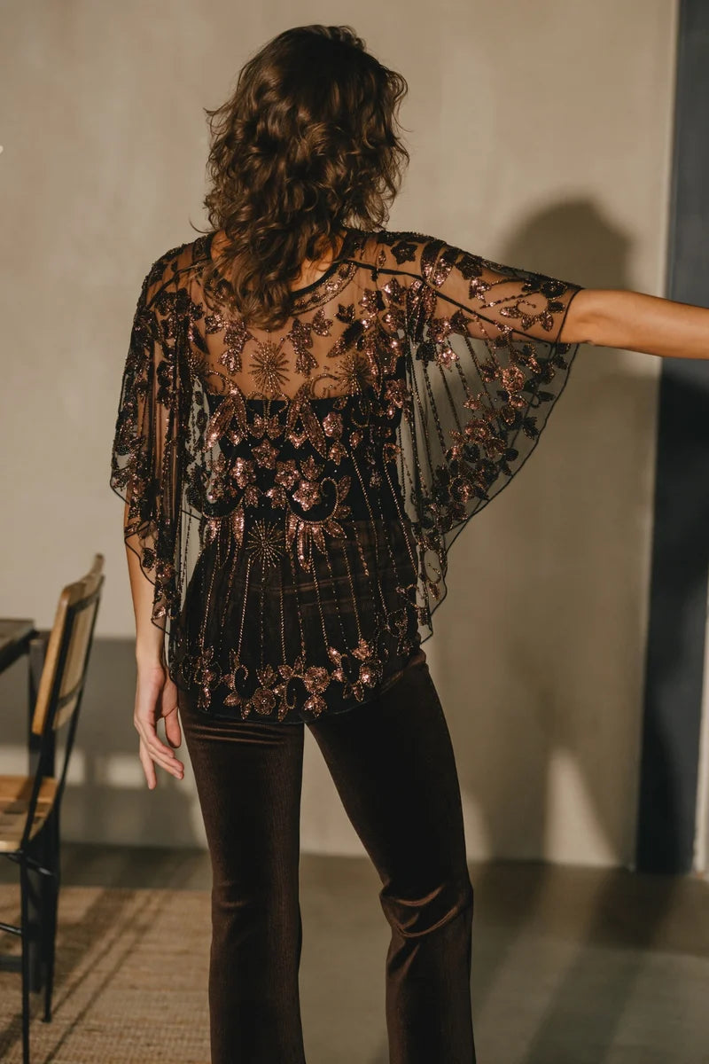 Kick Flare Brown Velvet Trousers