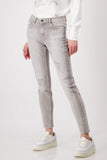 Grey Jeans With Side Stripe