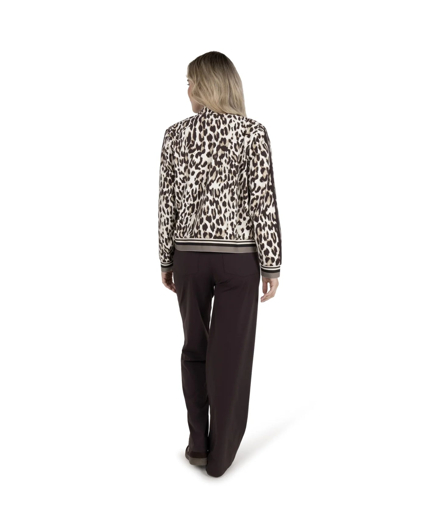 Black Espresso Leopard Print Jacket