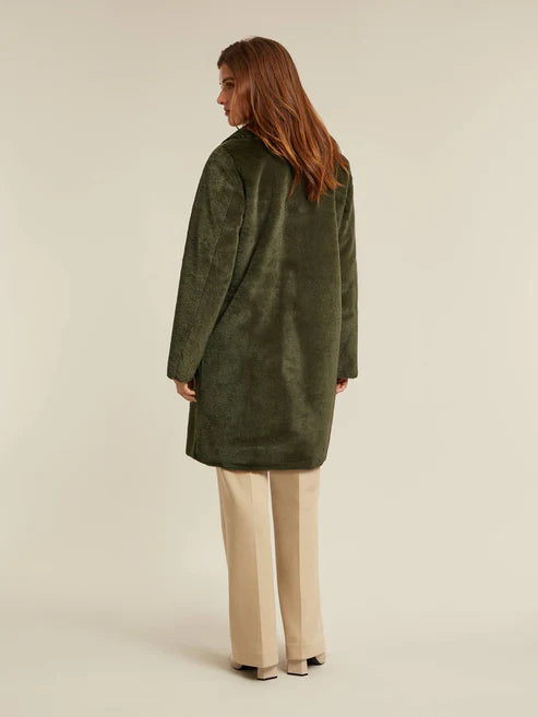 Faven Dark Olive Reversible Coat