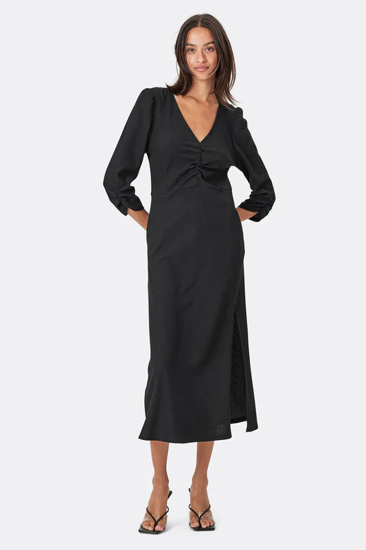 Havana Black Midi dress