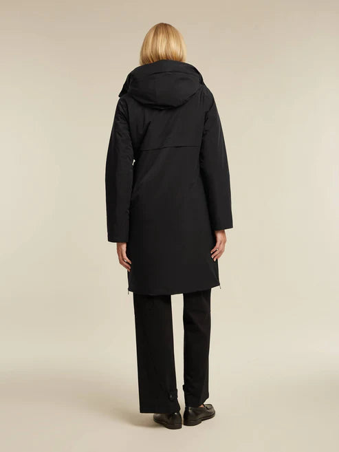 Haven Black Raincoat