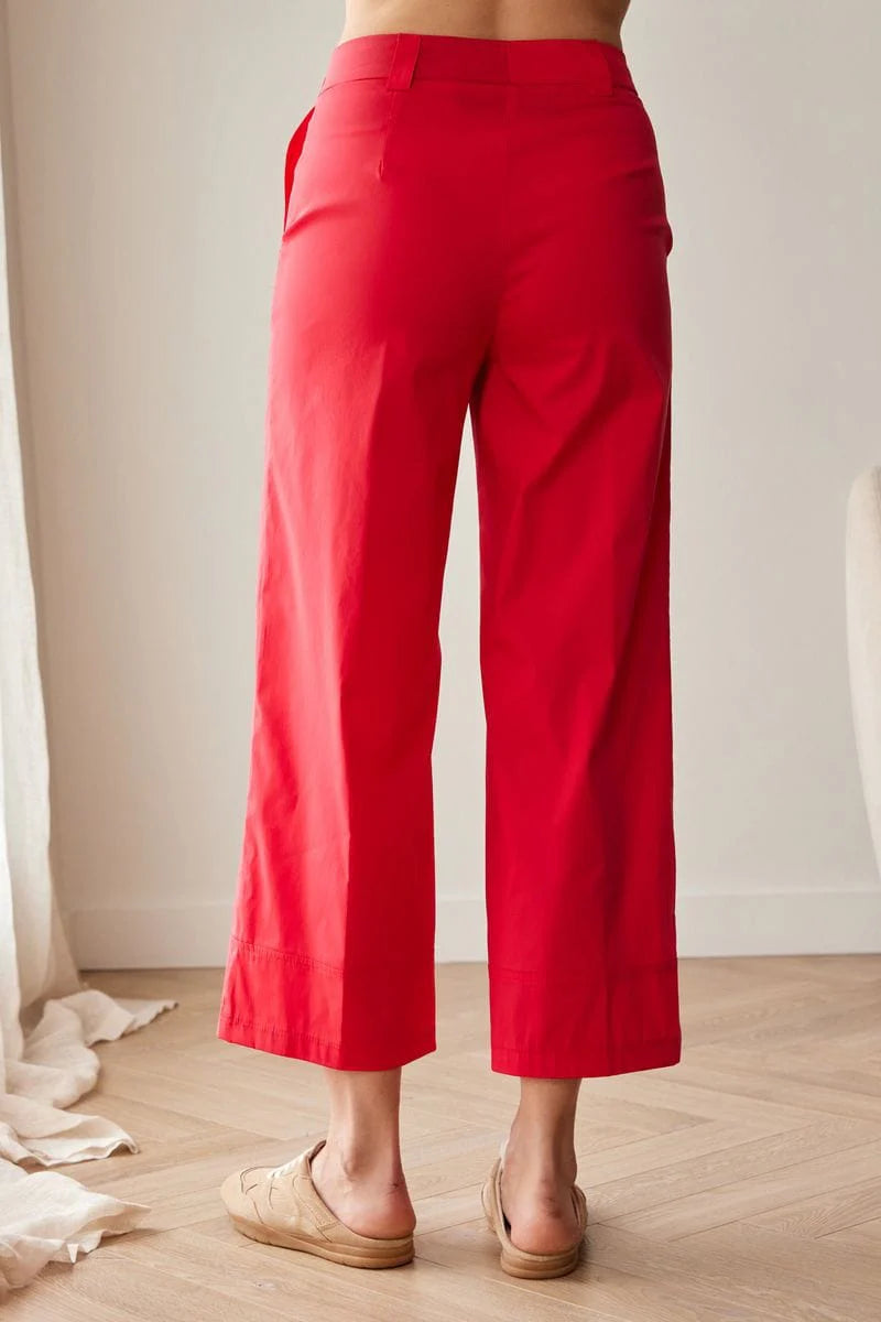 Red Cotton Trouser
