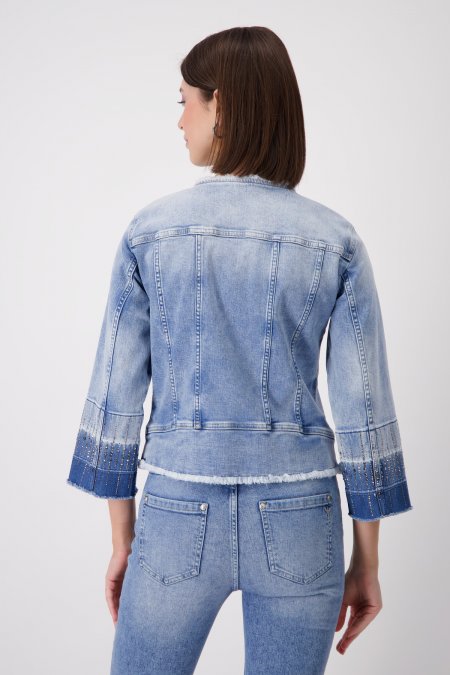 Blue Denim & Crystal Jacket