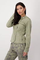 Sage Green Military Style Jacket