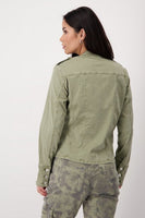 Sage Green Military Style Jacket