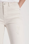 White Jeans With Rhinestones