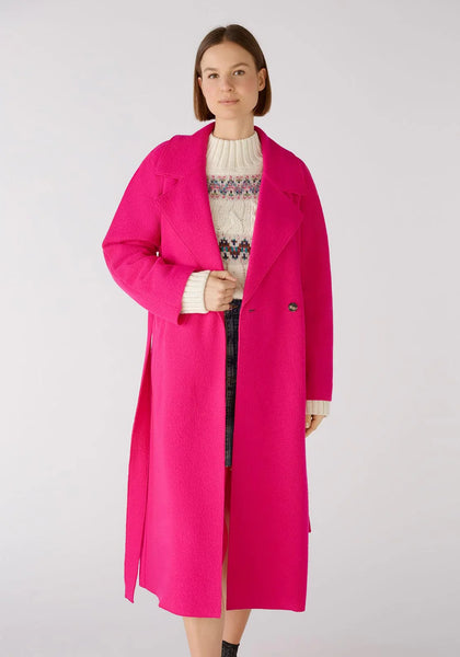 Pink Long Wool Coat