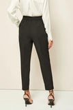 Black Classic Trousers With Buttons