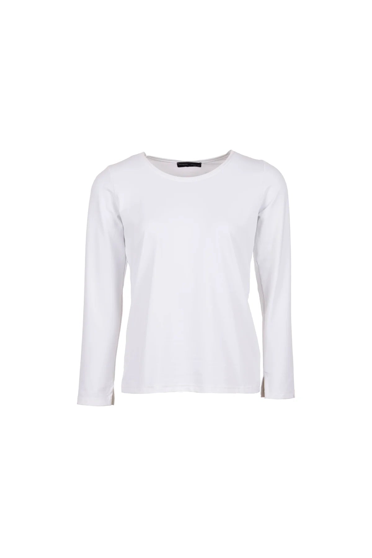 White Long Sleeve Basic Top