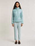 Ruby Sea-Blue Quilted Jacket