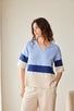 Navy And Blue 3 Tone Top