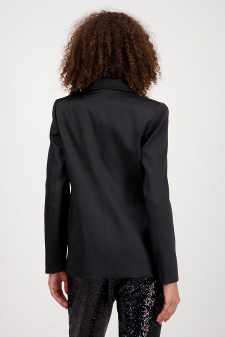 Black Satin Blazer