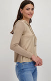 Camel Hood Satin Front