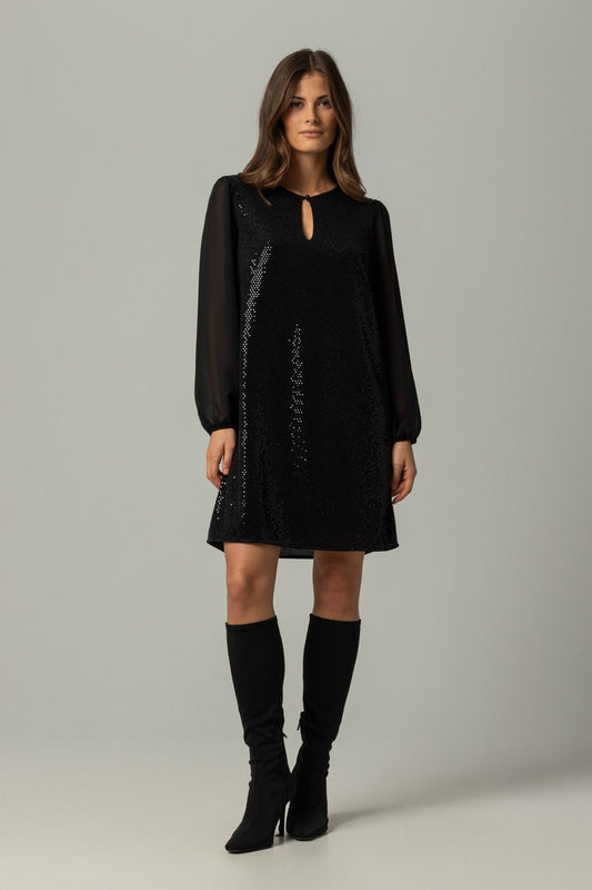 Black Sequin Dress