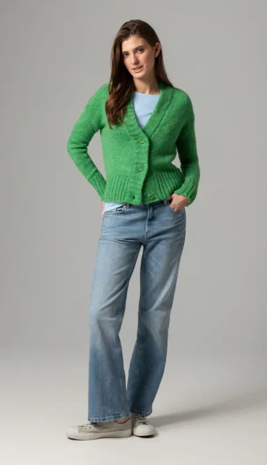 Green Knit Cardigan