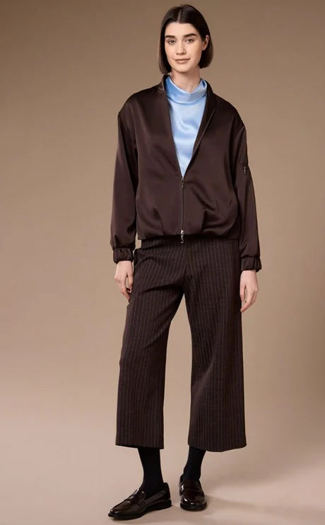 Brown Satin Look Jacket