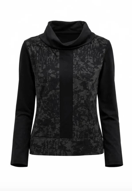 Black Jacquard Top