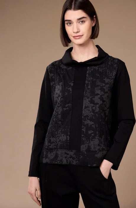 Black Jacquard Top
