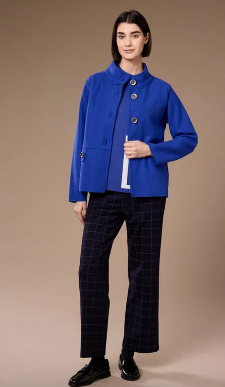 Cobalt Blue Reefer Jacket