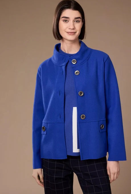 Cobalt Blue Reefer Jacket