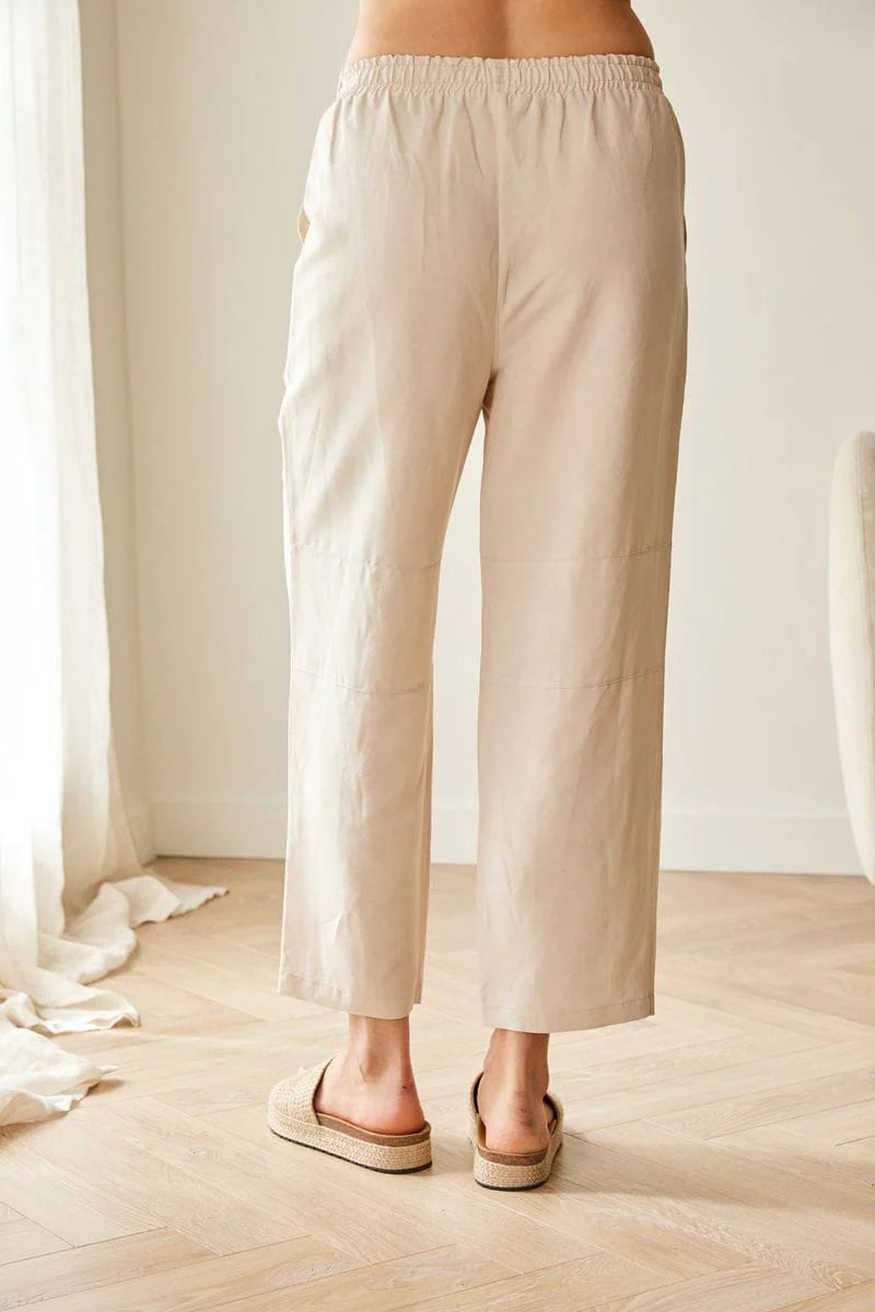 Sand Linen Trouser