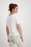 White T-Shirt With Drawing