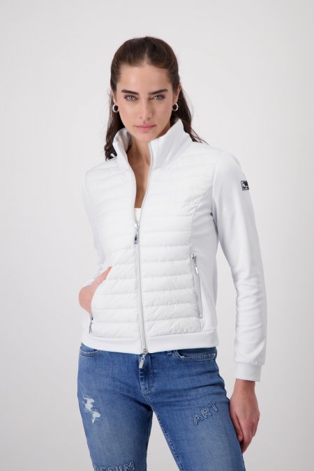 Stone Quilted Jacket With Neoprene