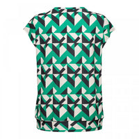 Lucia Black And Green Printed Blouse
