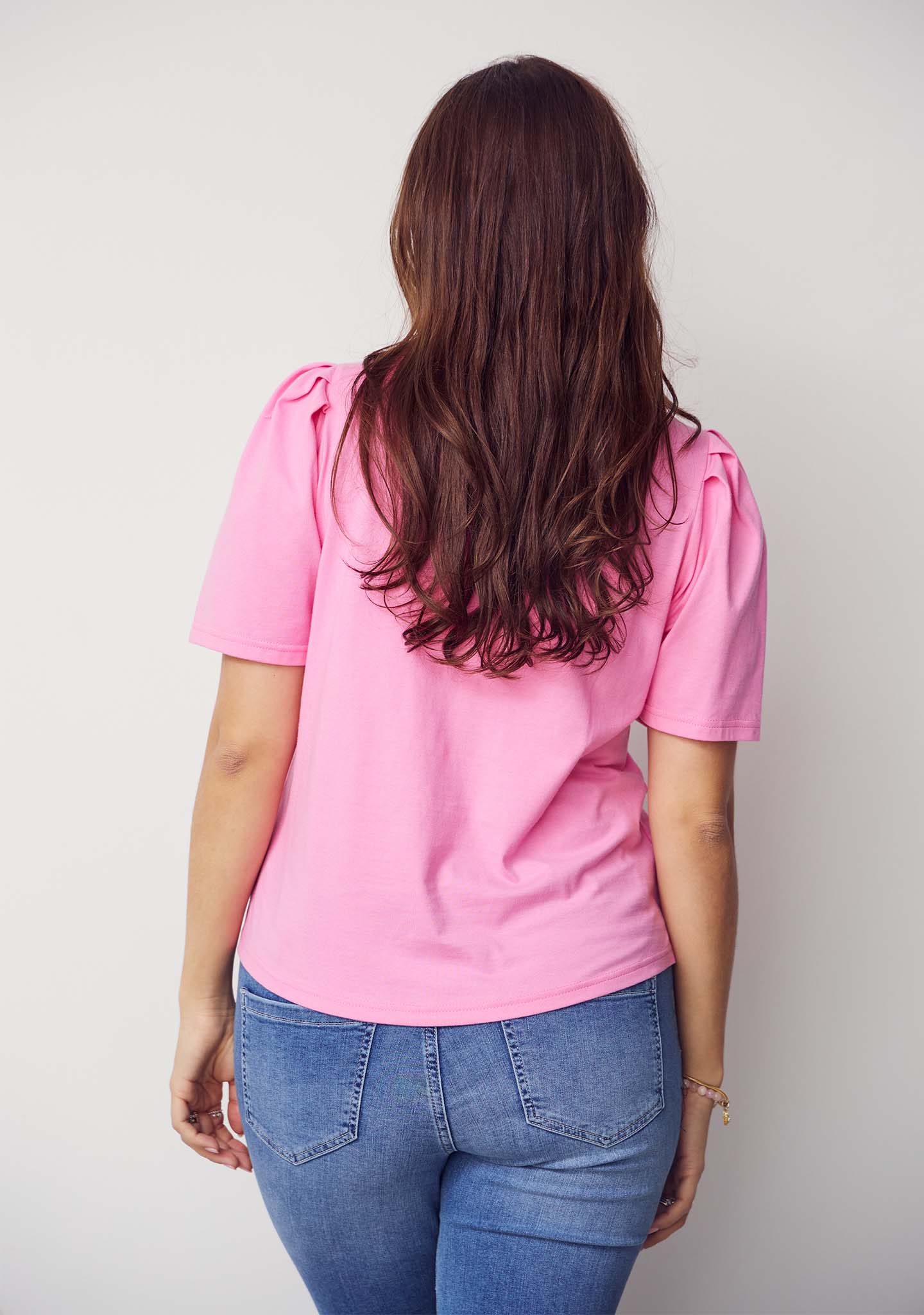 Pink V-Neck T-Shirt