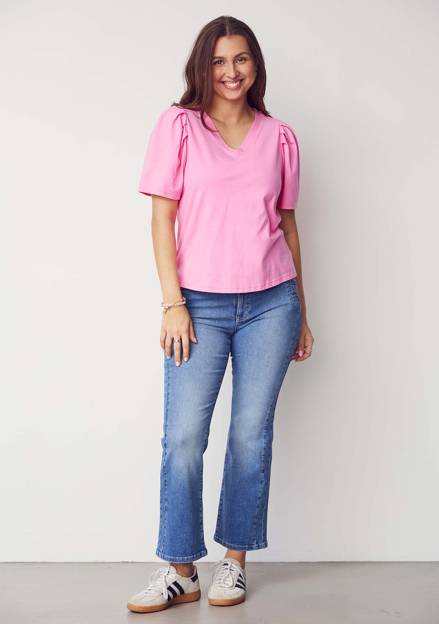 Pink V-Neck T-Shirt