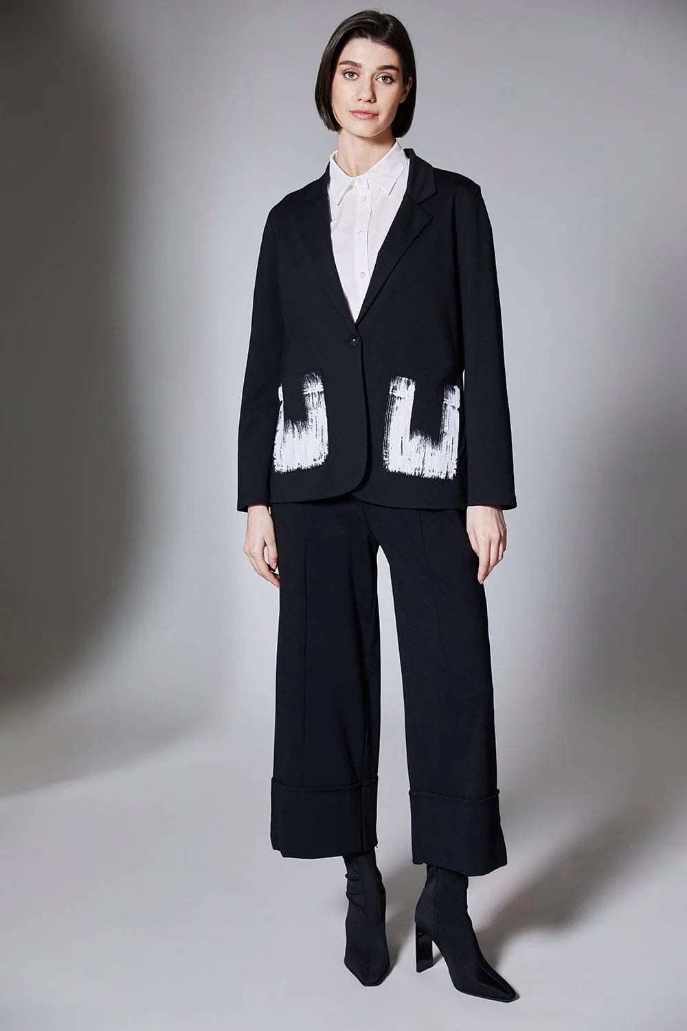 Black Brush Stroke Jacket