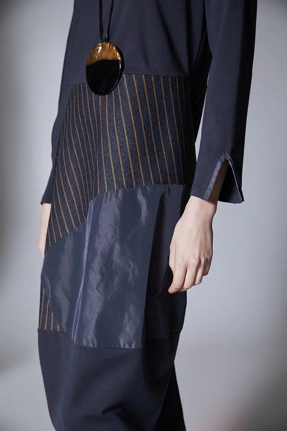 Grey Pinstripe Dress