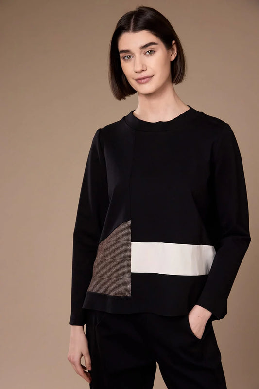 Black Cream Top