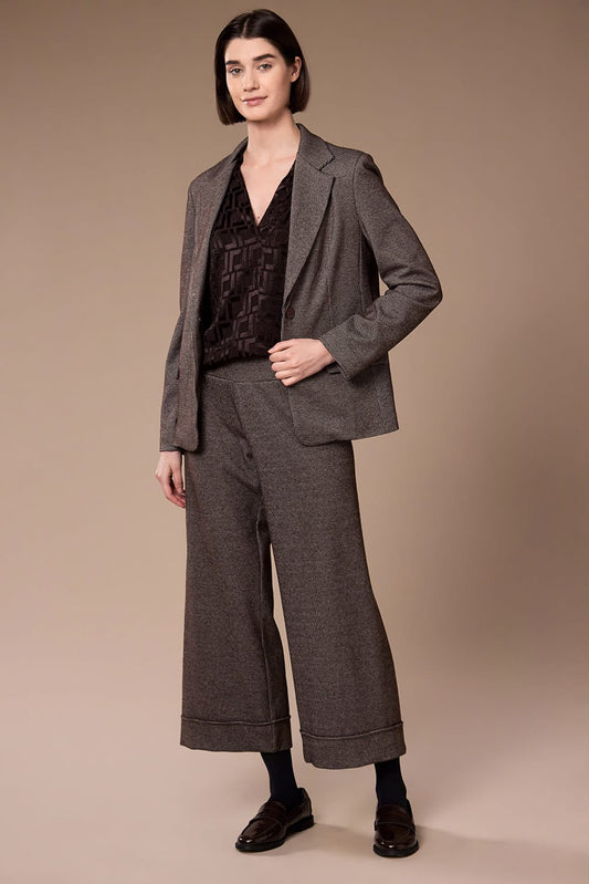Brown Mini Houndstooth Trouser