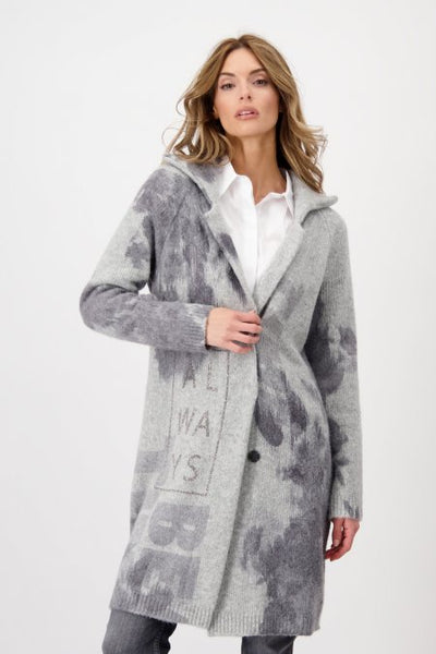 Grey Knit Coat