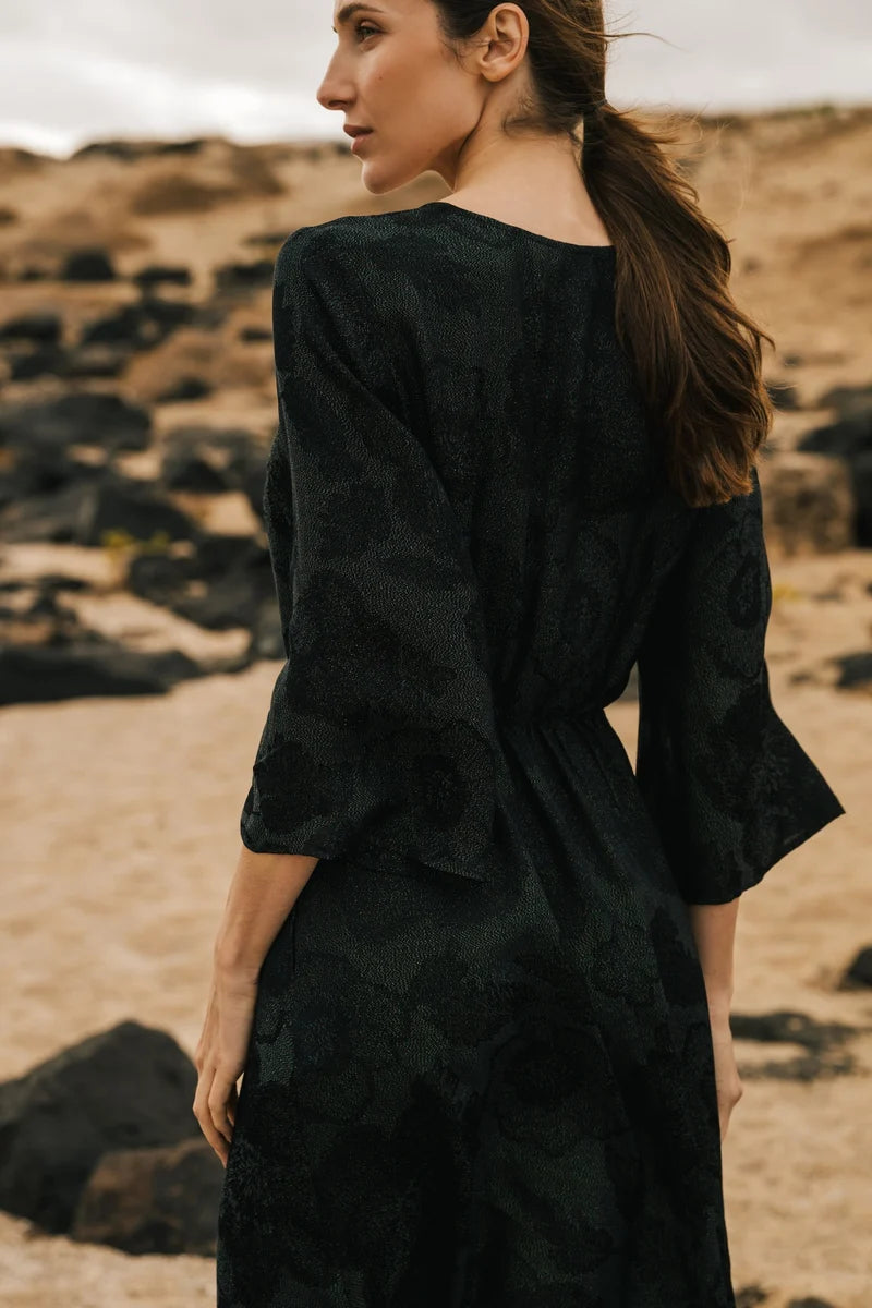 Deme Black Shimmer Dress