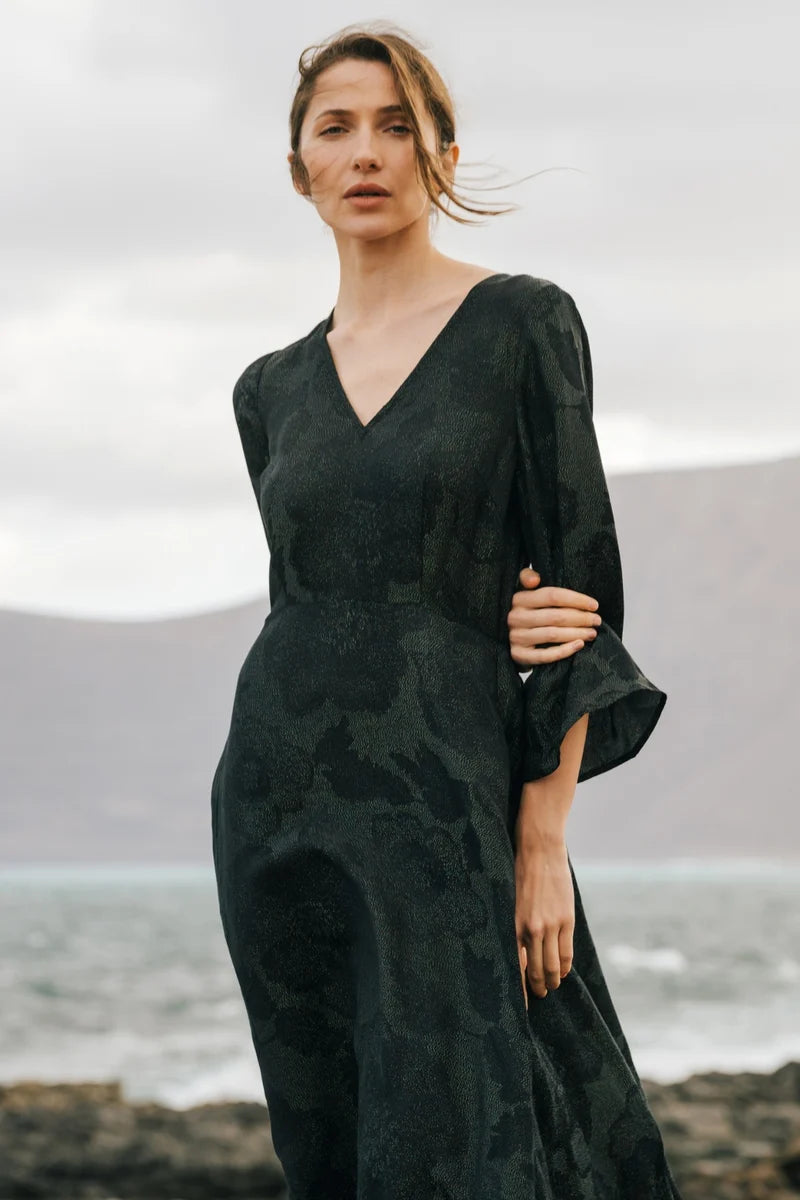 Deme Black Shimmer Dress