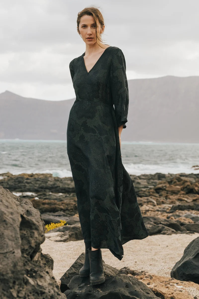 Deme Black Shimmer Dress