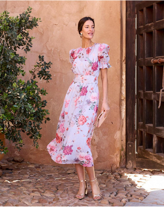 Capuccine Flowers Dress