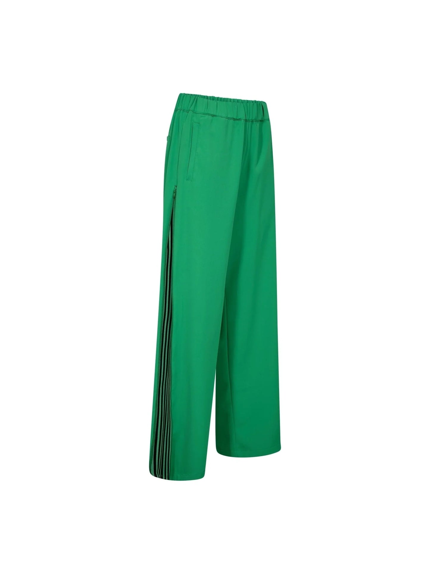 Amina Zip Panel Pant Green