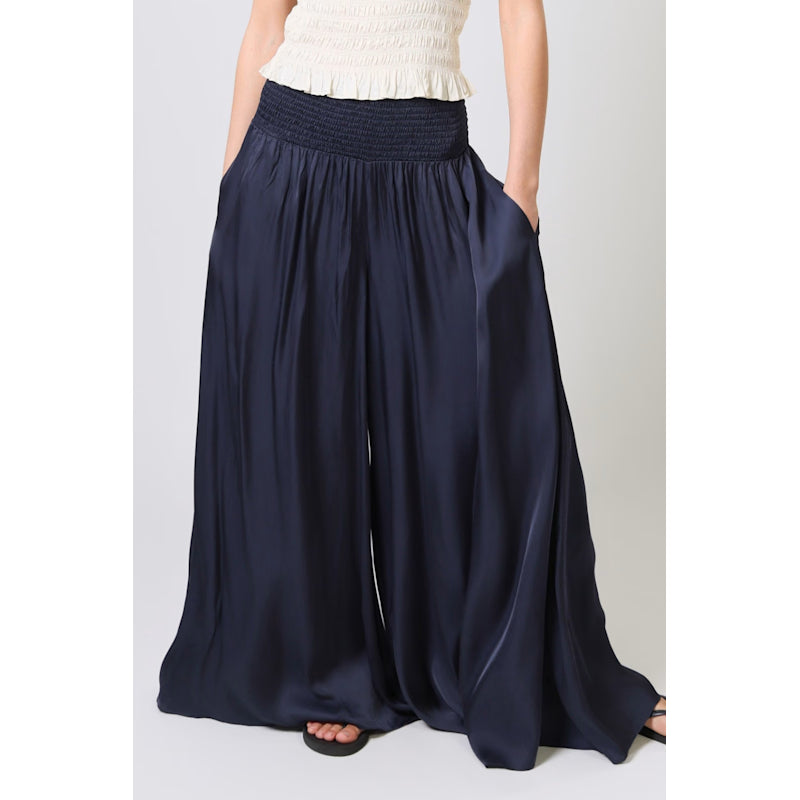 Any Moment Now Navy Blue Aurora Wide Leg Trousers