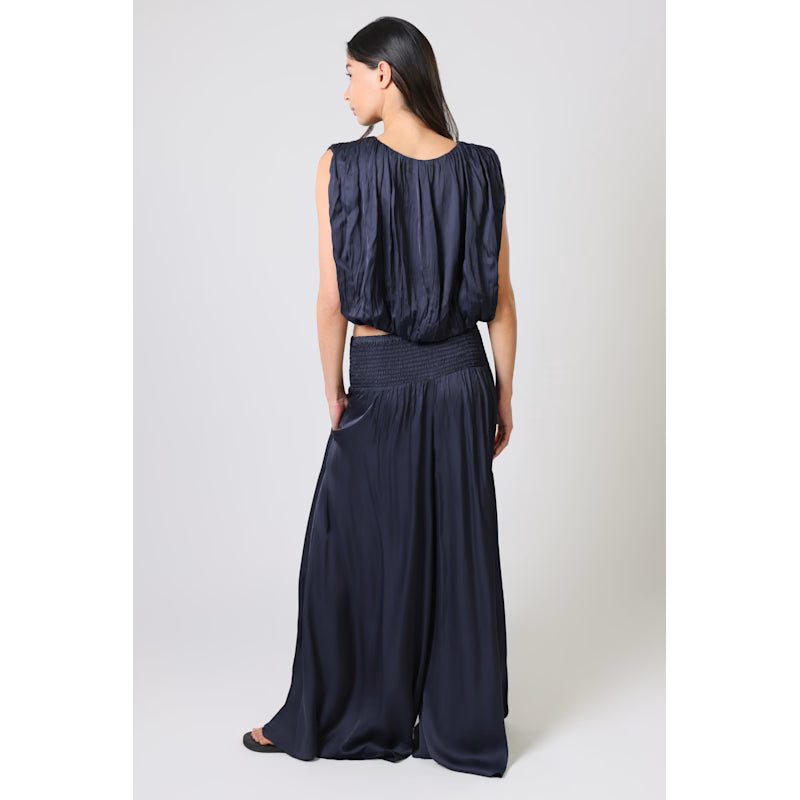 Any Moment Now Navy Blue Falls Sleeveless Top