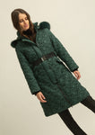 Bottle Green Quilted Jacket